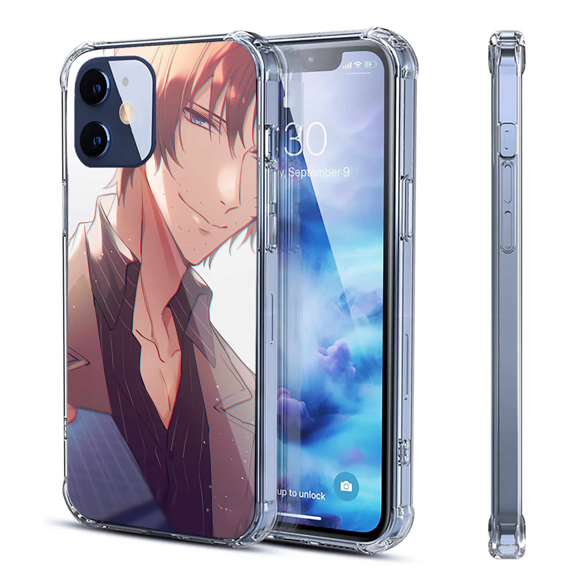 （画像用） 文豪ストレイドッグス Bungo Stray Dogs 【iPhone 12シリーズ対応】透明スマホケース（クリアソフトケース）
